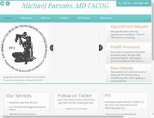 Tablet Screenshot of michaelparsons.org